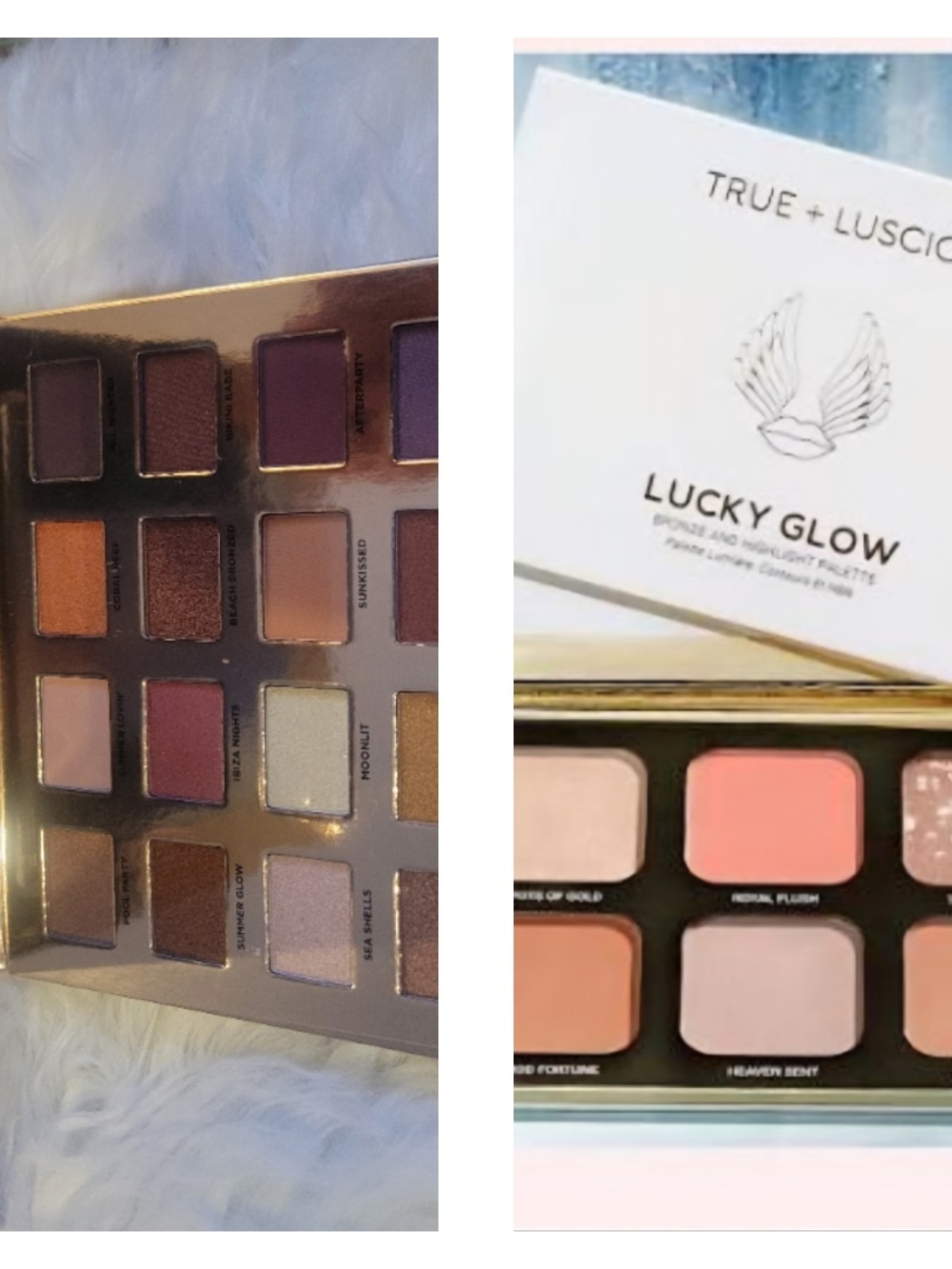 Lucky Glow Blush and Highlight Palette - Pink + Iconic London Sunset To Sunrise